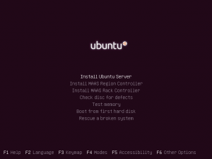 Ubuntu server installation